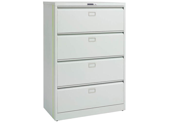 Steel Furniture|Stand Filing Cabinet|Office Furniture|Horizontal 4-drawer cabinet|文件柜,密码锁文件柜 CG-KP-L-4A-G