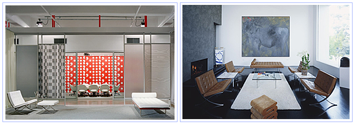 现代经典休闲椅|真皮休闲椅|办公家具|巴赛罗那休息床|休闲床